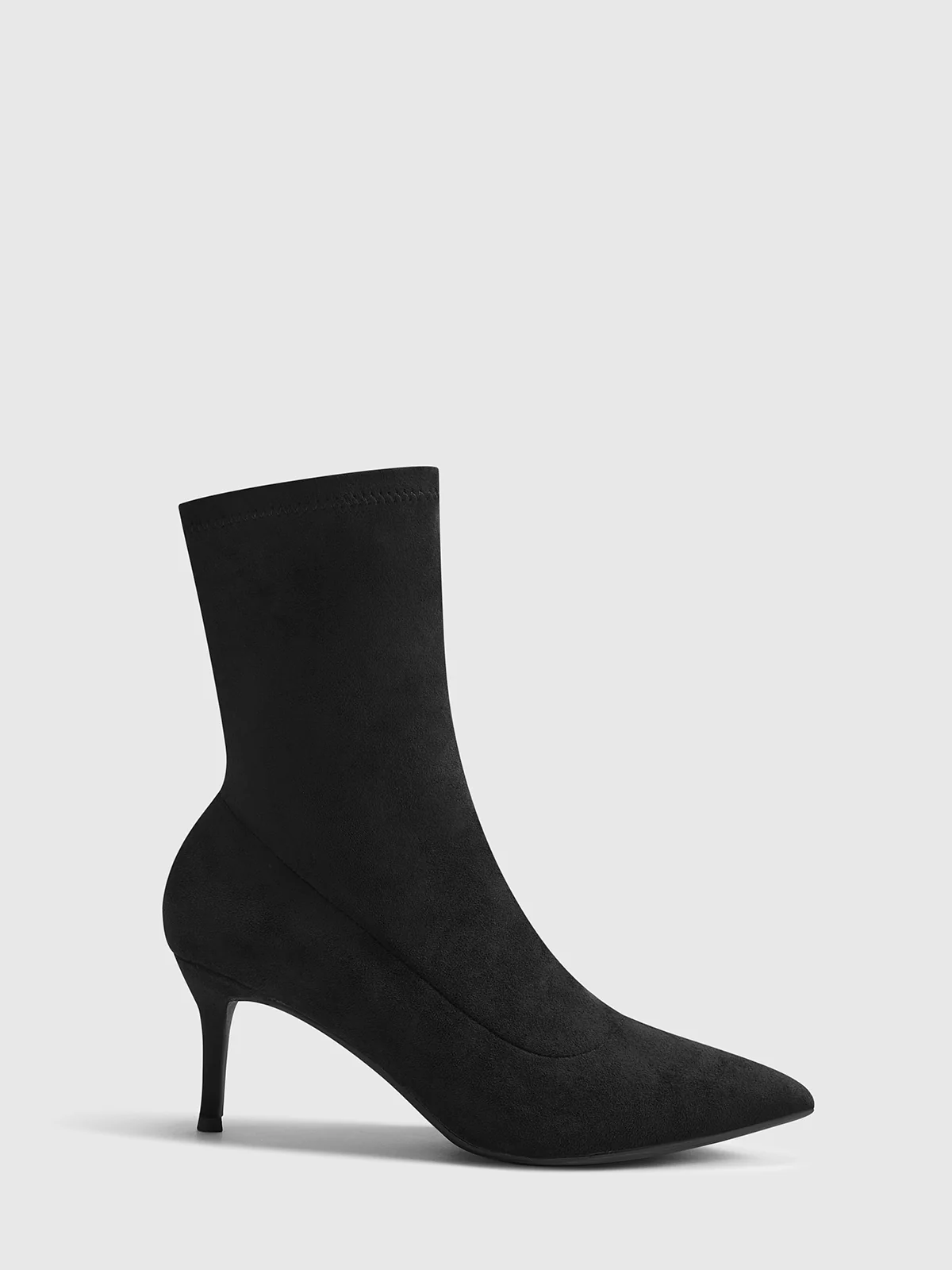 Slingback Heel Suede Ankle Boots - Takermore