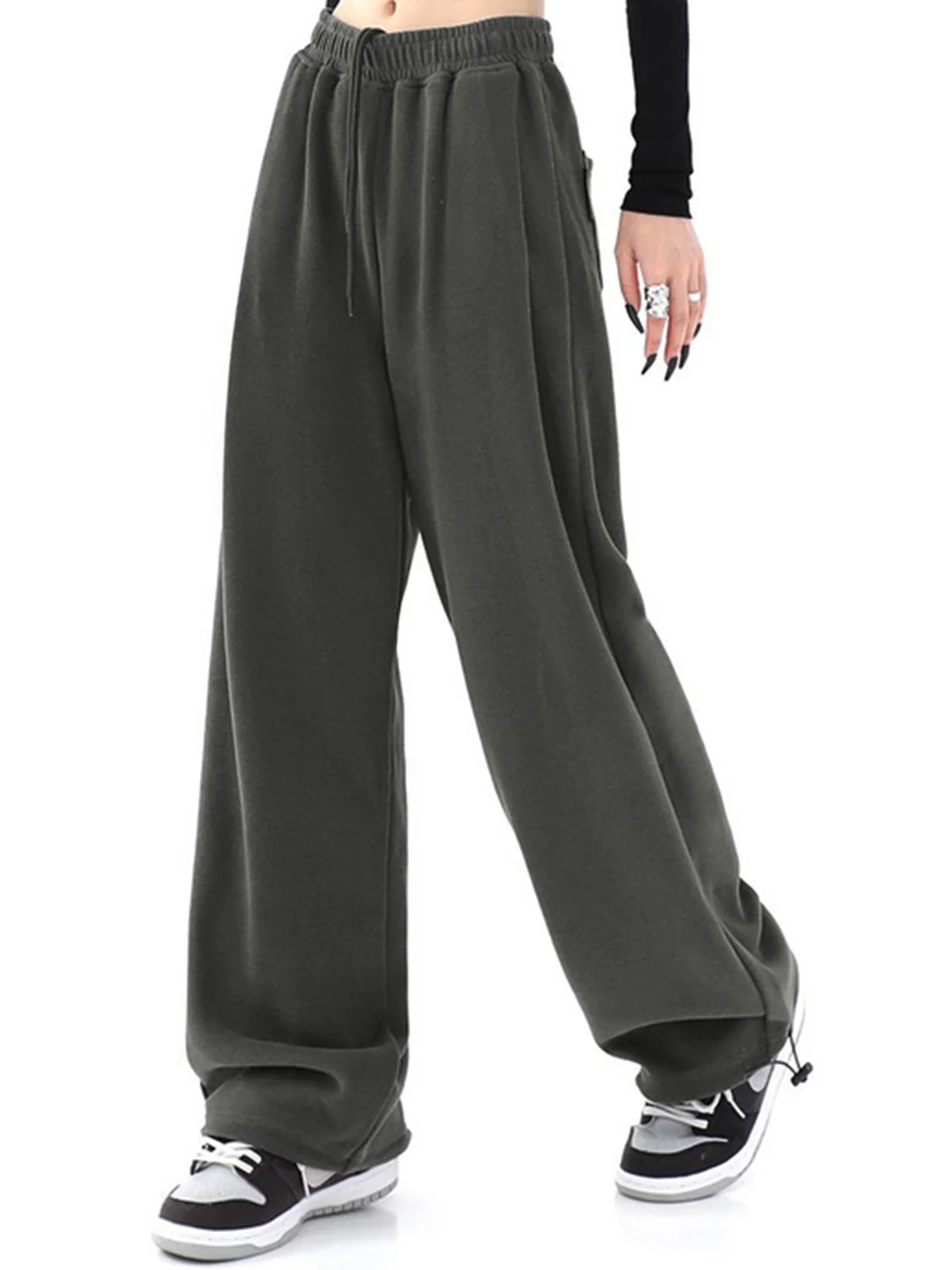 Solid Baggy Sweatpants - Takermore