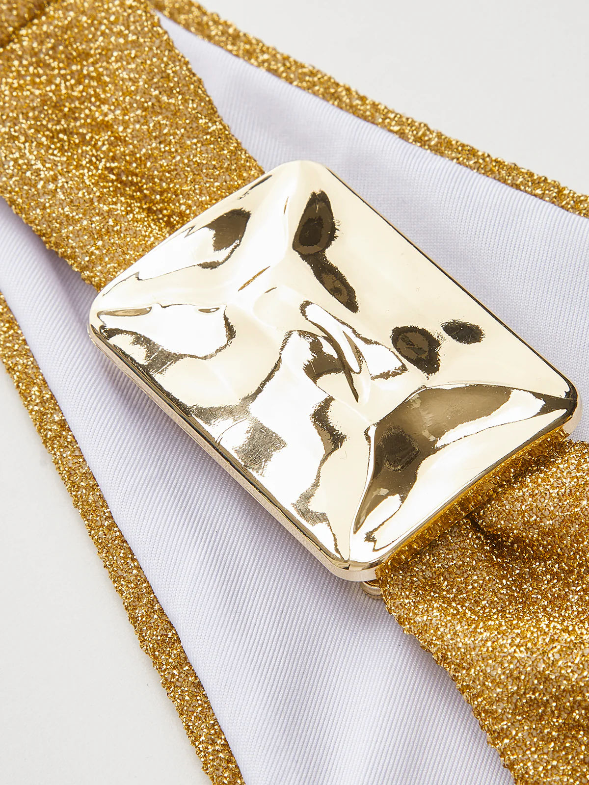 Gold Metallic Detail Bikini Bottom - Takermore