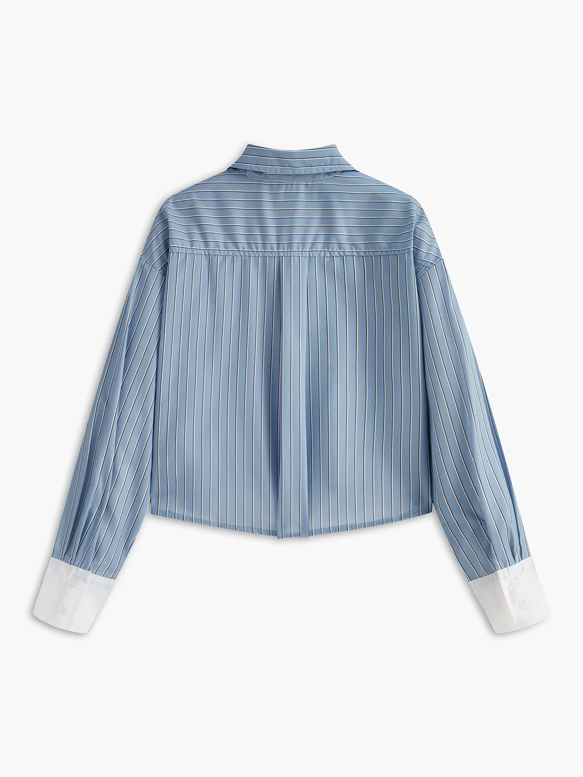 Contrast Cuff Pinstripe Polo Shirt - Takermore