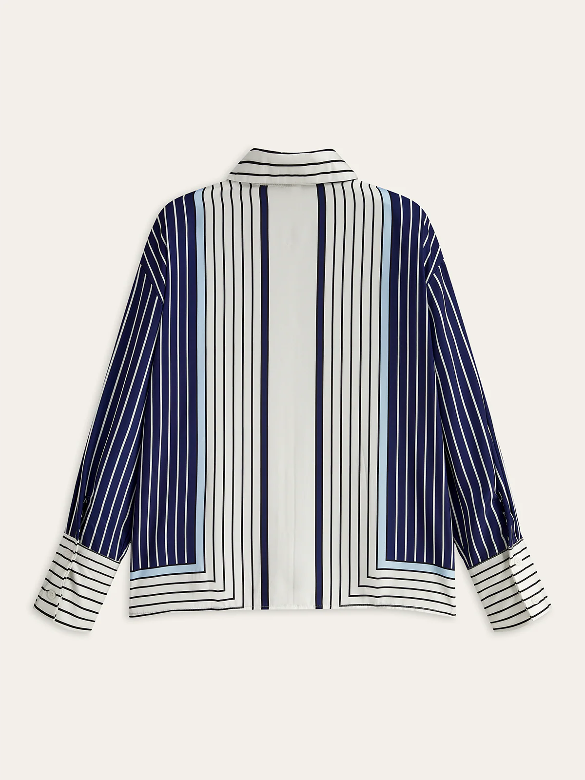 Asymmetrical Stripe Shirt - Takermore