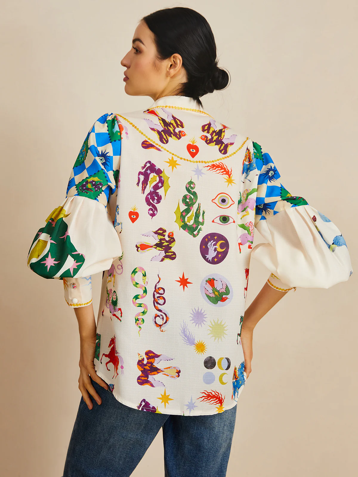 All Over Print Long Sleeve Shirt - Takermore