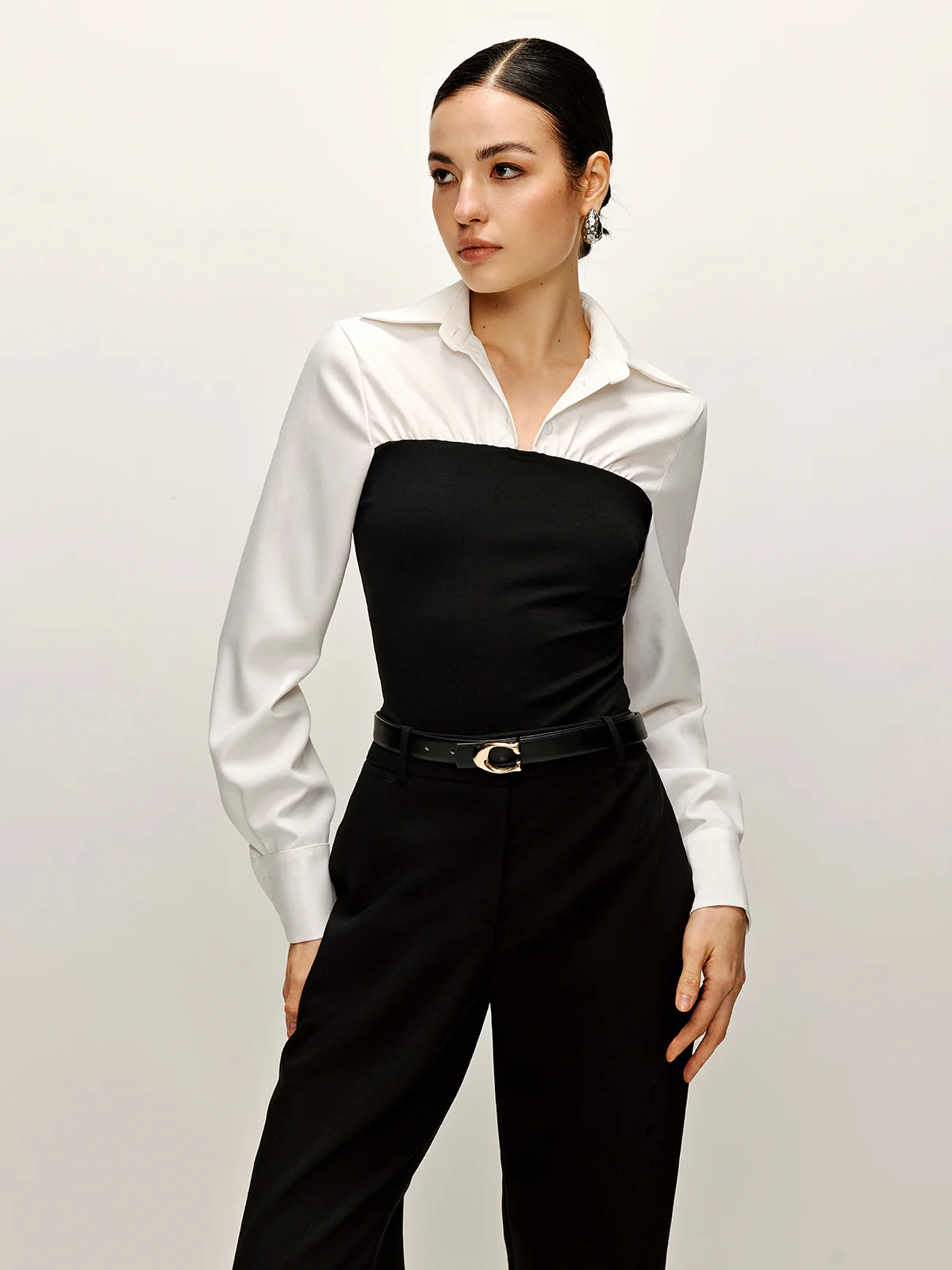 Two Tone Panel Polo Shirt - Takermore