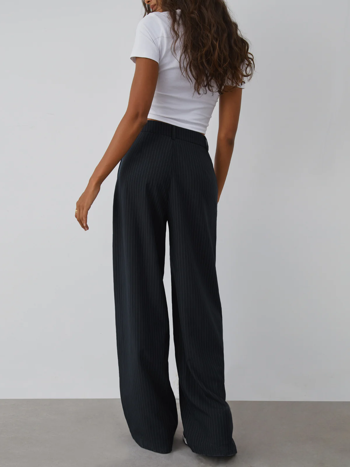 Shock Value Pinstripe Wide Leg Dress Pants - Takermore