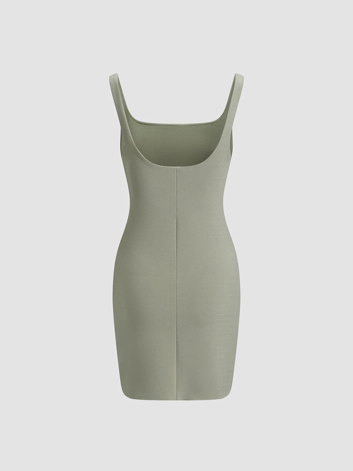 Square Neck Bodycon Ruched Short Dress - Takermore
