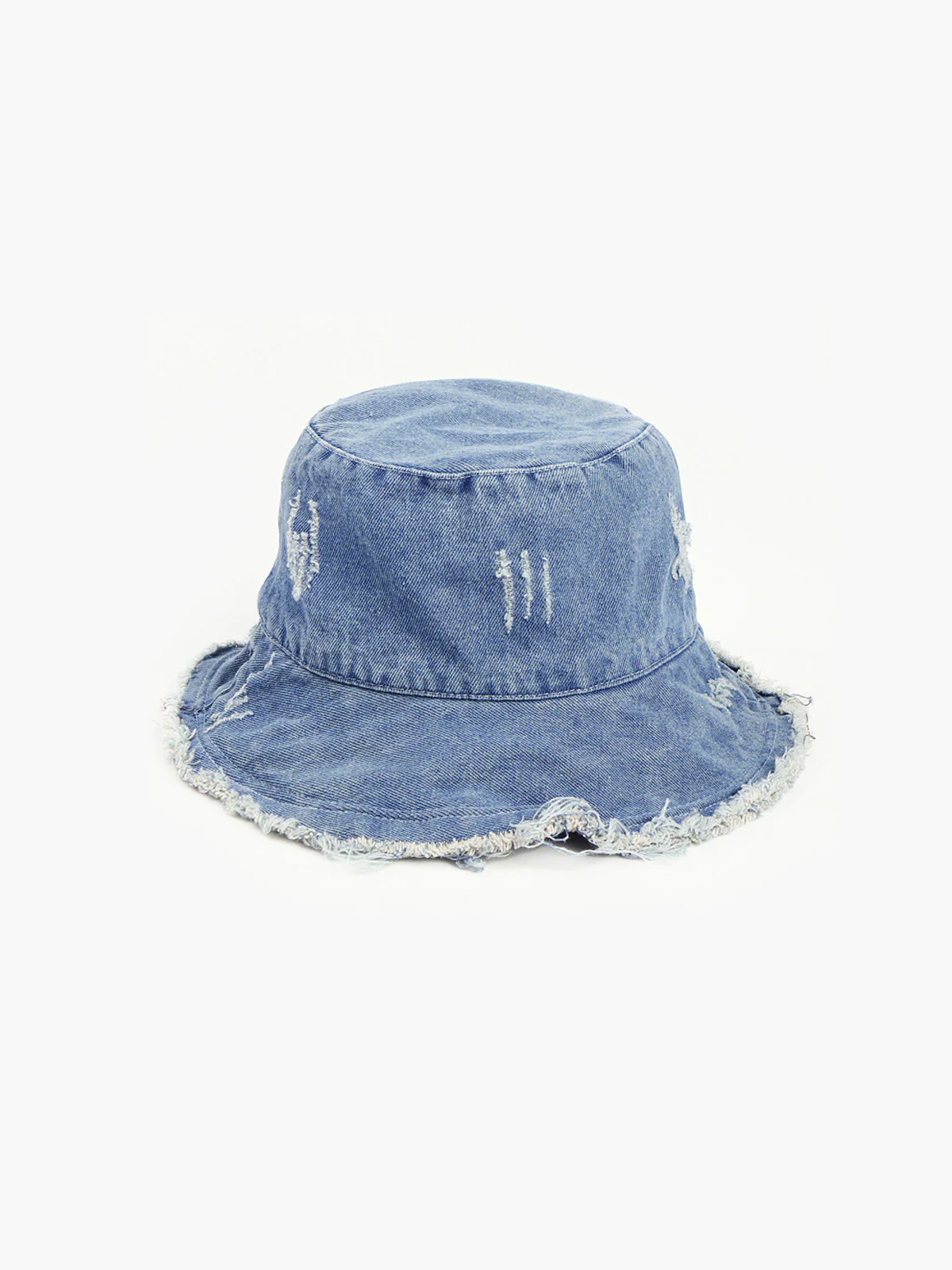 Denim Ripped Bucket Hat - Takermore