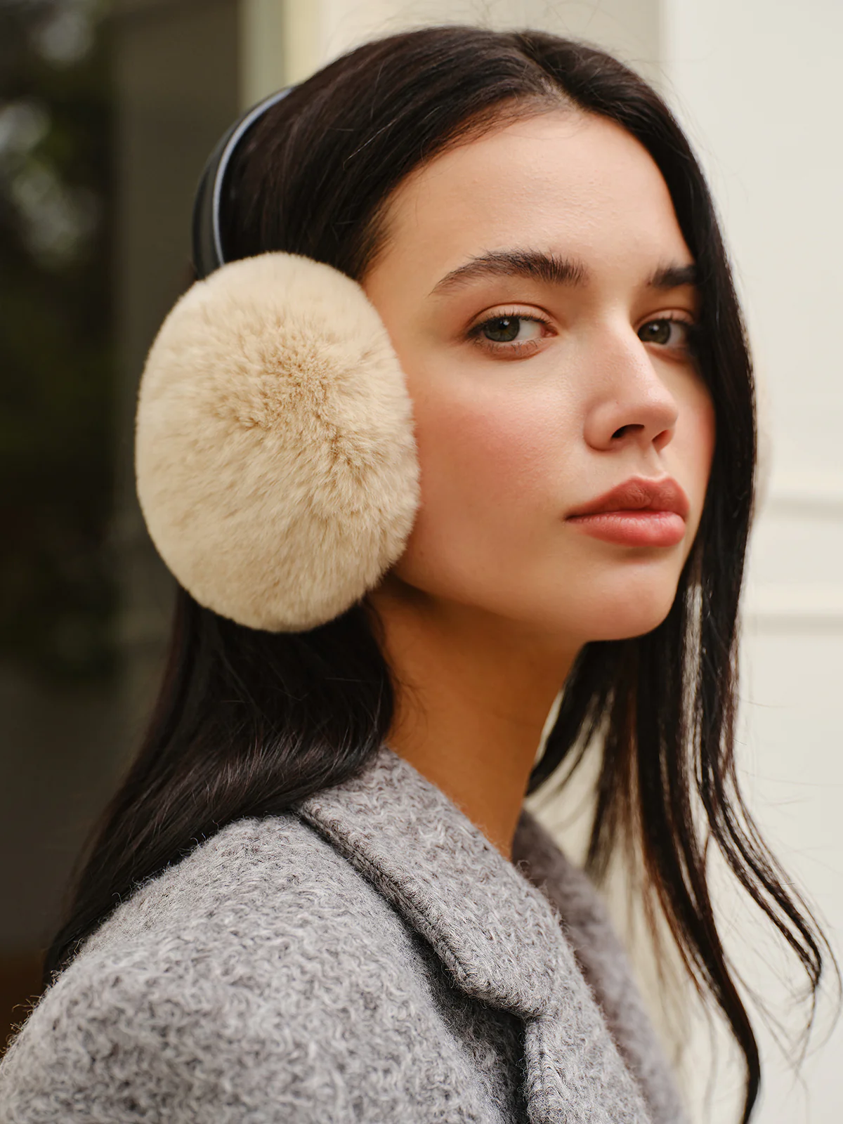 Retractable Rabbit Fur Earmuffs - Takermore