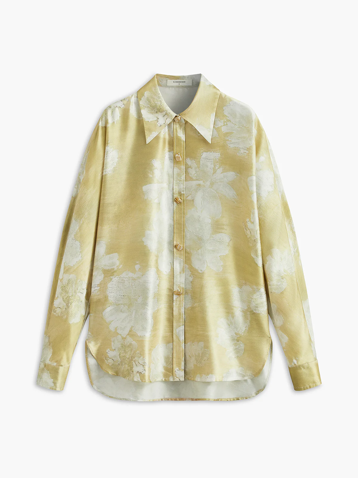 Romance Floral Print Lapel Shirt - Takermore