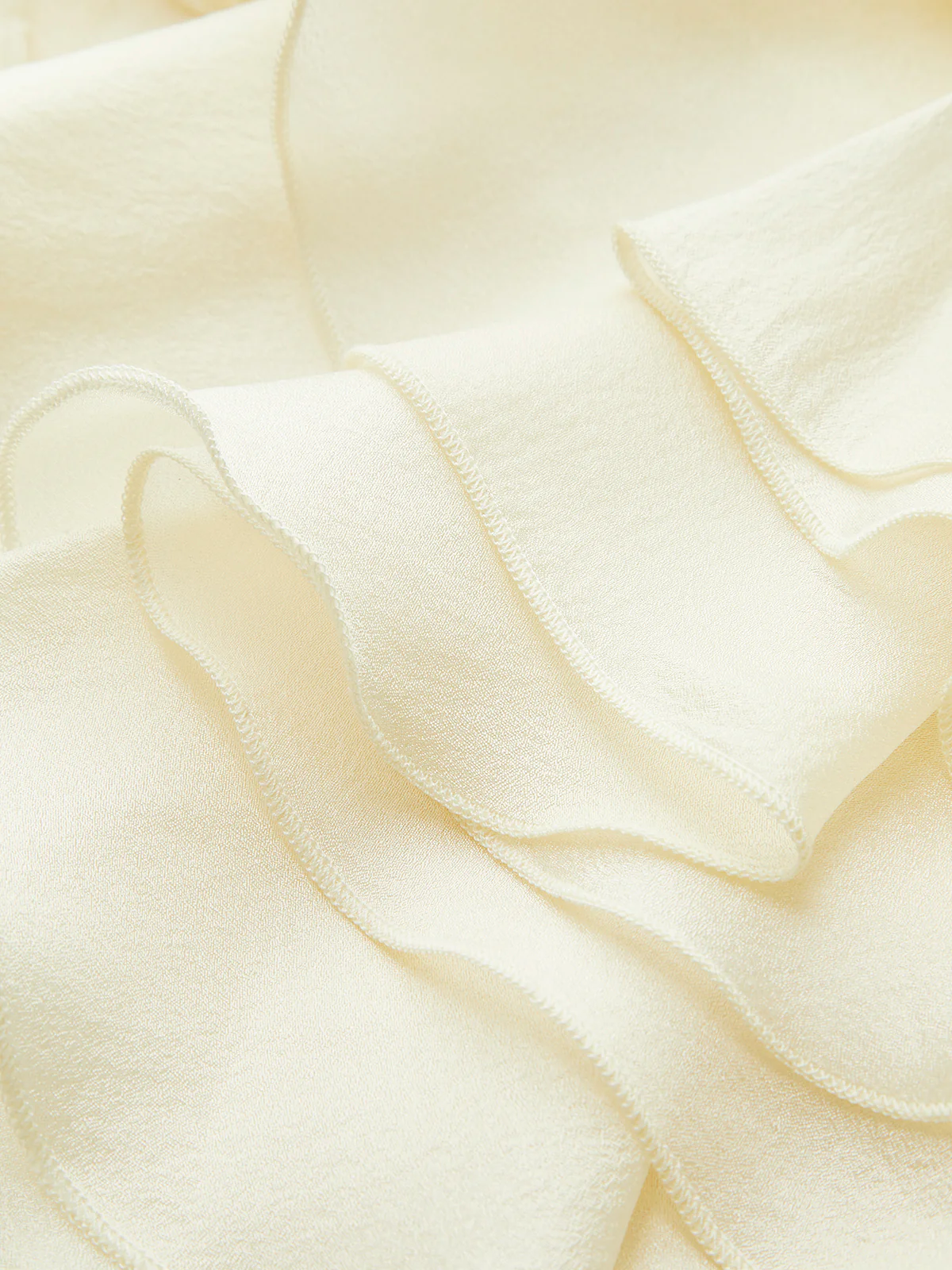 Ruffle Detail Keyhole Back Top - Takermore